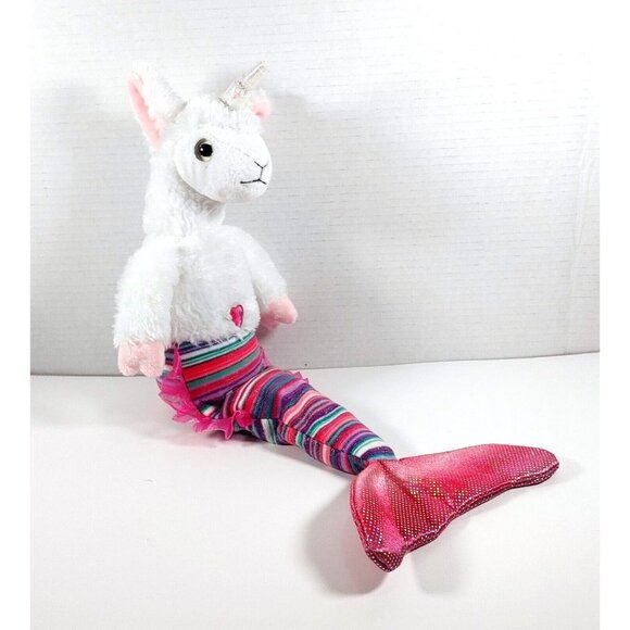 The Petting Zoo  Unicorn Mermaid Plush 18” Stuffed Animal Toy - Picture 1 of 4
